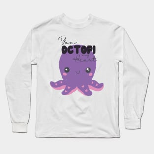 Octopus Girl Design Halloween Long Sleeve T-Shirt